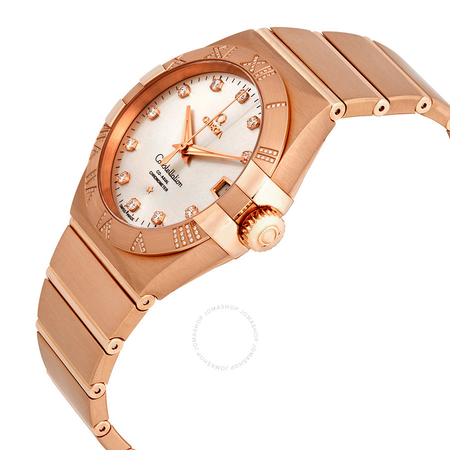 Omega Constellation Silver Dial Rose Gold Men's Watch 123.55.38.21.52.007