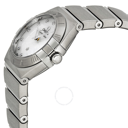 Omega Constellation White Mother of Pearl Dial Ladies Watch 12310246055003 123.10.24.60.55.003