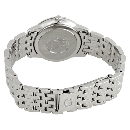 Omega De Ville Prestige White Silvery Diamond Dial Ladies Watch 424.10.27.60.52.002