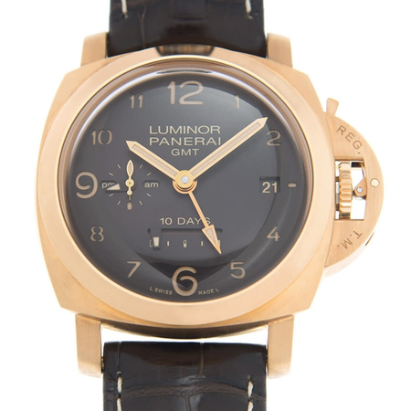 Panerai Luminor 1950 10 days Oro Rosa Kuwait City Boutique Automatic Brown Dial Men's Watch PAM00488