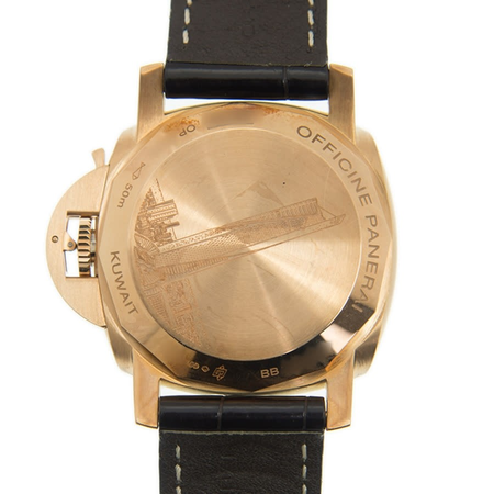 Panerai Luminor 1950 10 days Oro Rosa Kuwait City Boutique Automatic Brown Dial Men's Watch PAM00488