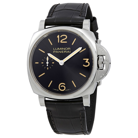 Panerai Luminor Due Black Dial Men's Hand Wound Watch PAM00676