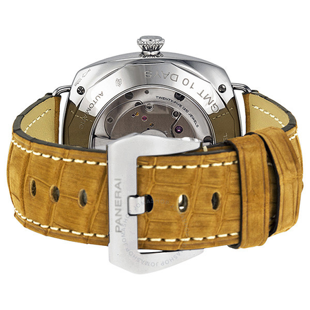 Panerai Radiomir 10 Days GMT Black Dial Brown Leather Men's Watch PAM00323