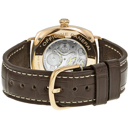 Panerai Radiomir Oro Rosso Manual Wind Brown Dial 18 kt Rose Gold Men's Watch PAM00439