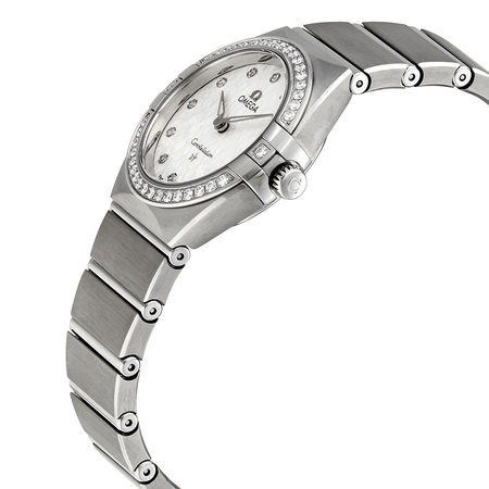 Omega Constellation Manhattan Quartz Diamond Silver Dial Ladies Watch 131.15.28.60.52.001