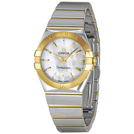 Omega Constellation Mother of Pearl Dial Steel and Yellow Gold Ladies Watch 123. 123.20.27.60.05.004