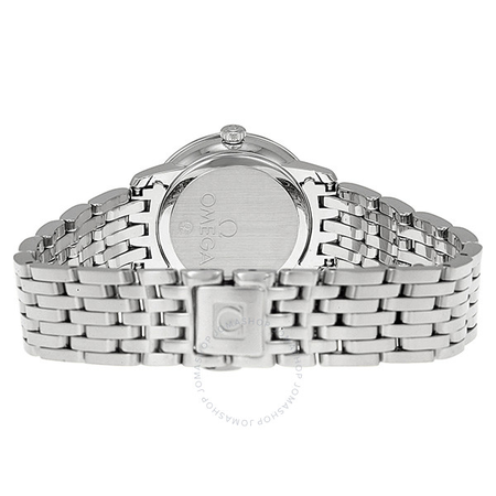 Omega DeVille Prestige Silver Diamond Dial Stainless Steel Ladies Watch 42415246052001