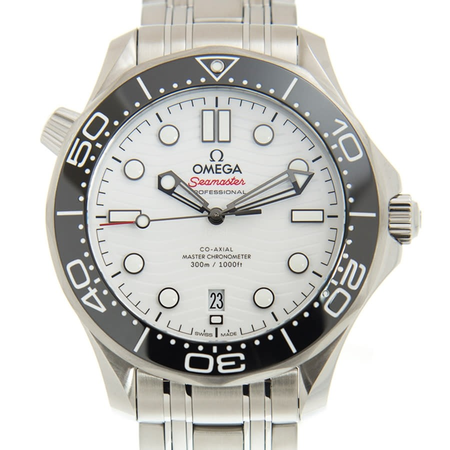 Omega Seamaster Automatic Chronometer White Dial Men's Watch 210.30.42.20.04.001