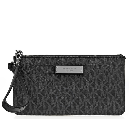 Michael Kors Medium Jet Set Wristlet- Black 32S7SJSW2B-001