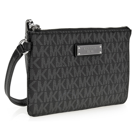 Michael Kors Medium Jet Set Wristlet- Black 32S7SJSW2B-001