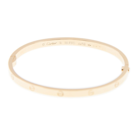 Cartier Love Ladies 18k Yellow Gold Bracelet, SM Size 19 cm / 7.5 in B6047519