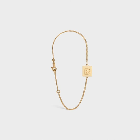Celine Alphabet B Bracelet 46B0B6BRA.35OR