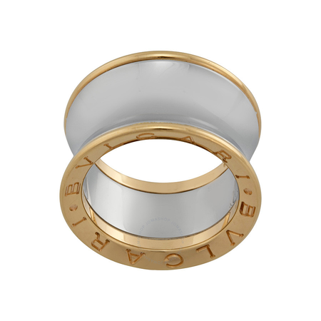 Bvlgari B.zero1 Anish Kapoor Pink Gold and Steel Ring Size 345876