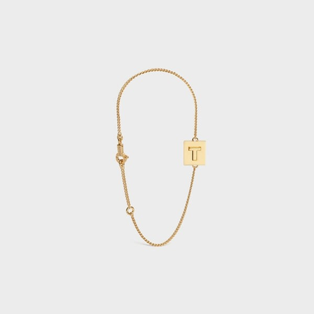 Celine Alphabet T Bracelet 46B0T6BRA.35OR