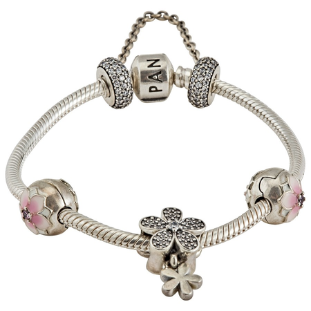Pandora Ladies Floral Bracelet Gift Set B801116-17