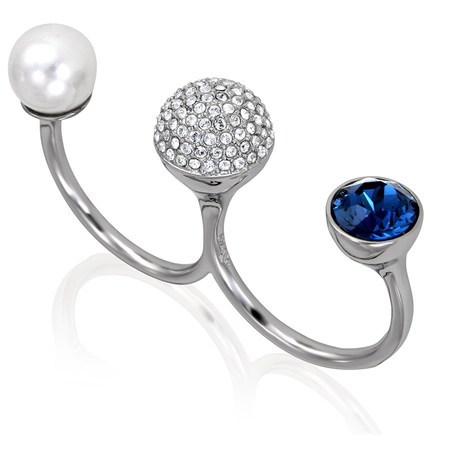 Swarovski Forward Double Ring - Size 6 5257552