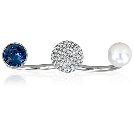 Swarovski Forward Double Ring - Size 6 5257552