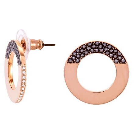 Swarovski Hoop Fever Round Pierced Earrings 5352005