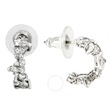 Swarovski Rhodium-Plated Hoop Earrings 5390189