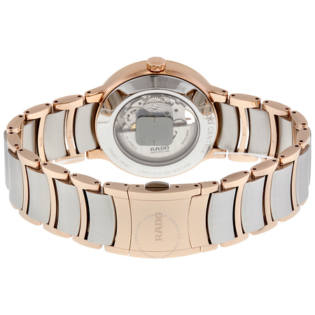 Rado Centrix Automatic Silver Skeleton Dial Two-tone Men's Watch R30181103