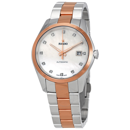 Rado HyperChrome Automatic Mother Of Pearl Diamond Dial Men's Two Tone Watch R32980902