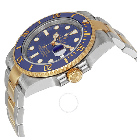 Rolex Submariner Blue Dial Stainless Steel and 18K Yellow Gold Bracelet Automatic Men's Watch 116613BLSO 116613LB