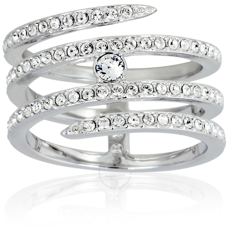 Swarovski Creativity Coiled Silver-tone Ring - Size 6 5221413