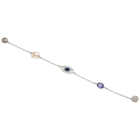 Swarovski Remix Collection Eye Symbol Strand, Purple, Mixed Plating 5365749