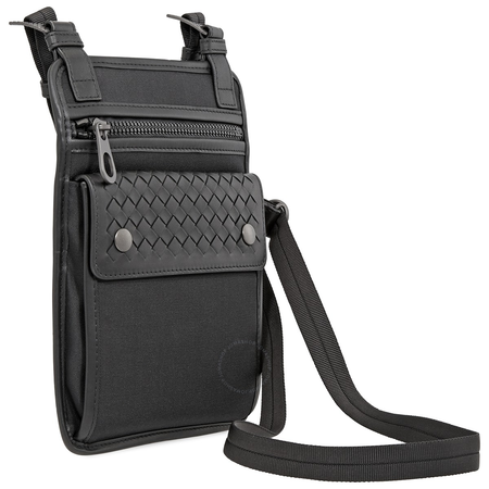 Bottega Veneta Men's Multi-Functional Case in Meridian- Black 549038 VAYE7 1000