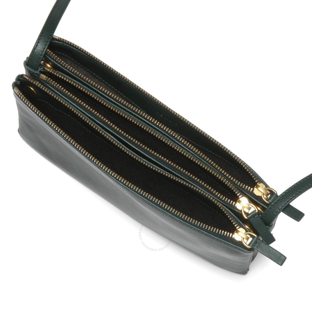 Celine Ladies Trio Bag in Smooth Lambskin- Green 171453ETA.31AN