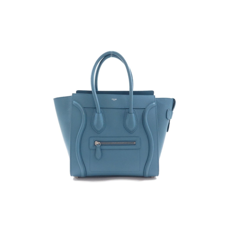 Celine Micro Luggage Slate Blue Handbags 189793DRU.07SU