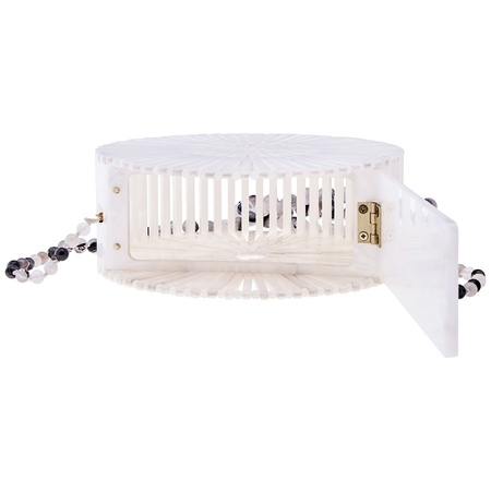 Cult Gaia Ladies Acrylic Luna Crossbody in White 23001AC WH