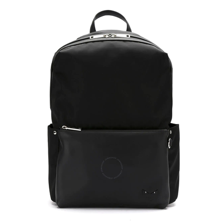 Fendi Fendi Men's Black Nylon and Leather Backpack 7VZ035-6OD-F0GXN