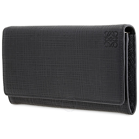 Loewe Loewe Black Linen Continental Wallet 101.K98.1100