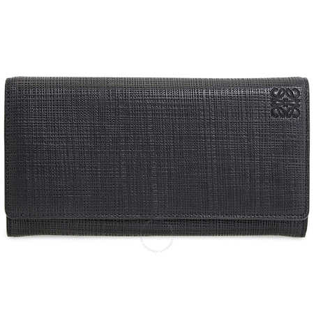 Loewe Loewe Black Linen Continental Wallet 101.K98.1100