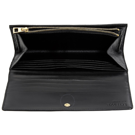 Loewe Loewe Black Linen Continental Wallet 101.K98.1100