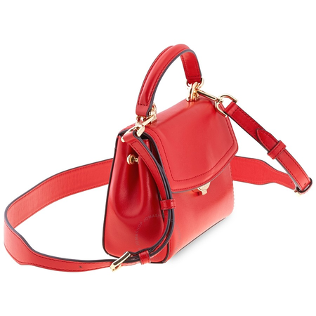Michael Kors Ava Extra-Small Leather Crossbody Bag- Bright Red 32T8GF5M1L-204