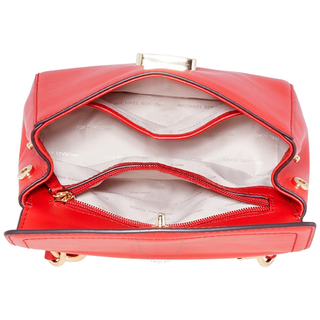 Michael Kors Ava Extra-Small Leather Crossbody Bag- Bright Red 32T8GF5M1L-204
