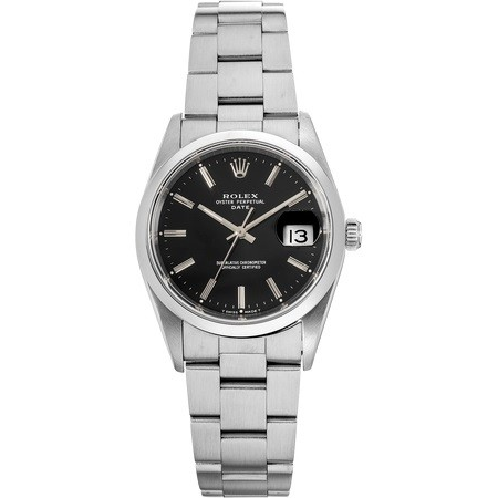 Rolex Pre-owned  Date Automatic Black Dial Men's Watch 15200 BKSO (Pre-own)