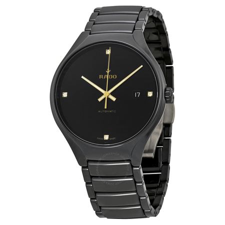 Rado True  Black Dial Black Ceramic Men's Watch R27056712