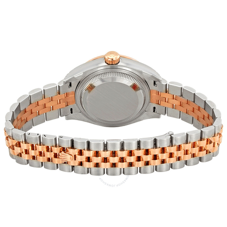 Rolex Lady Datejust Chocolate Dial Automatic Ladies Steel and 18K Everose Gold Jubilee Watch 279381CHSJ