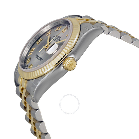 Rolex Oyster Perpetual Datejust 36 Grey Dial Stainless Steel and 18K Yellow Gold Jubilee Bracelet Automatic Men's Watch 116233GYRJ