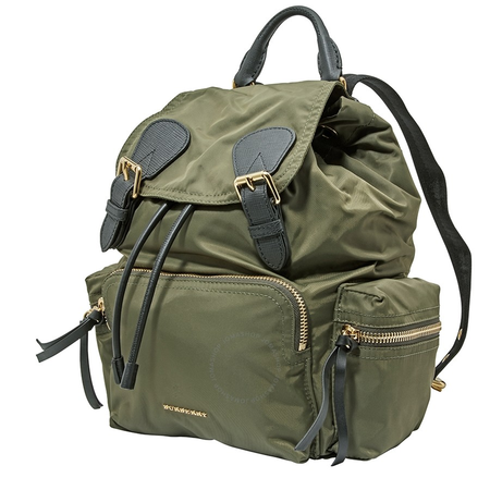 Burberry Ladies Olive Medium Rucksack 4016623