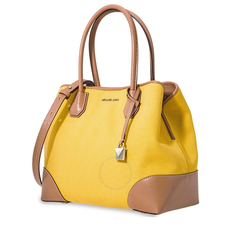 Michael Kors Mercer Gallery Medium Satchel- Jasmine Yellow 30H8BZ5T6C-717