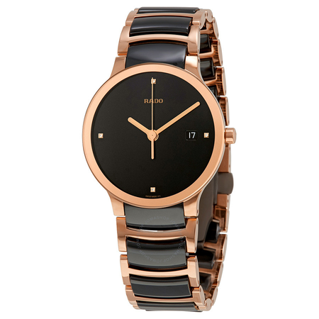 Rado Centrix Jubile Black Dial Black Ceramic Men's Watch R30554712