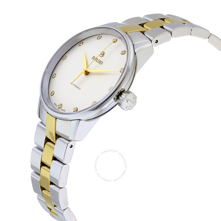 Rado Coupole Classic Automatic White Dial Two-tone Ladies Watch R22862732