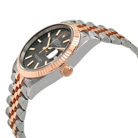 Rolex Datejust 36 Automatic Dark RhodiumDial Men's Steel and 18kt Everose Gold Jubilee Watch 126231DRSJ