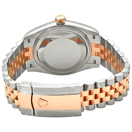 Rolex Datejust 36 Automatic Dark RhodiumDial Men's Steel and 18kt Everose Gold Jubilee Watch 126231DRSJ