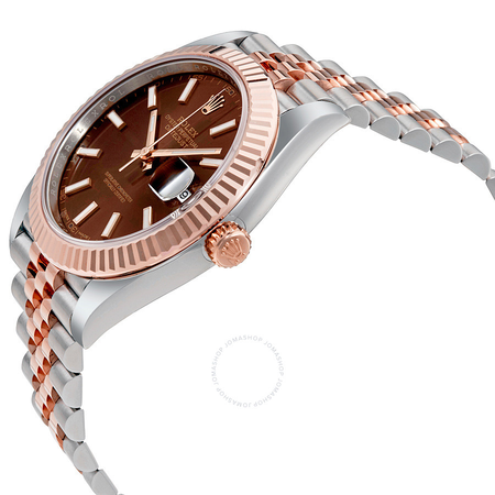 Rolex Datejust Chocolate Dial Steel and 18K Everose Gold Jubilee Men's Watch CHSJ 126331