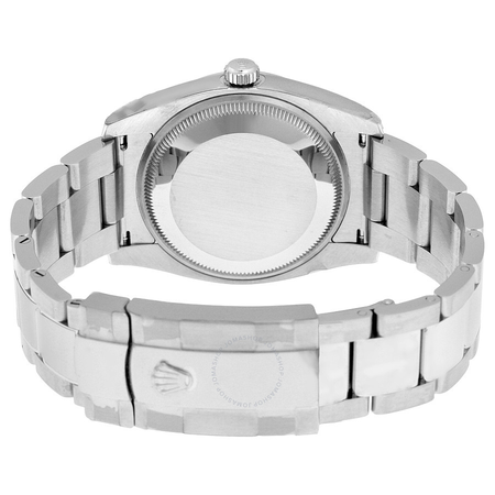 Rolex Oyster Perpetual Date 34 Silver Dial Stainless Steel Bracelet Automatic Men's Watch 115200SSO